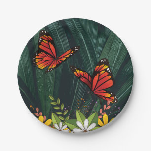 Monarch Butterfly Feb 6_21 Paper Plates