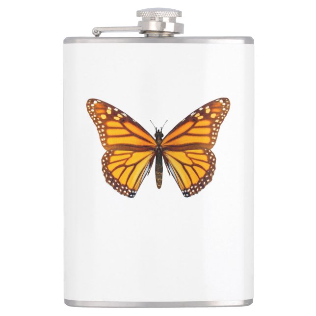 Monarch Butterfly Flask (Front)