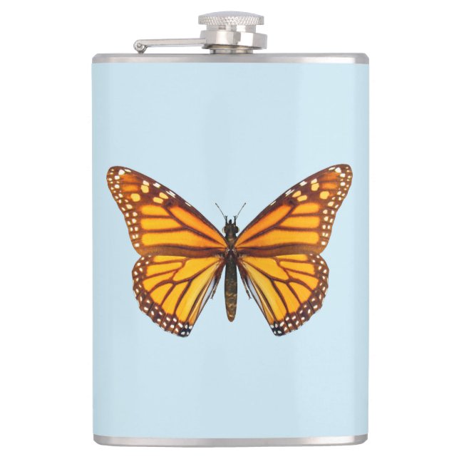 Monarch Butterfly Flask (Front)