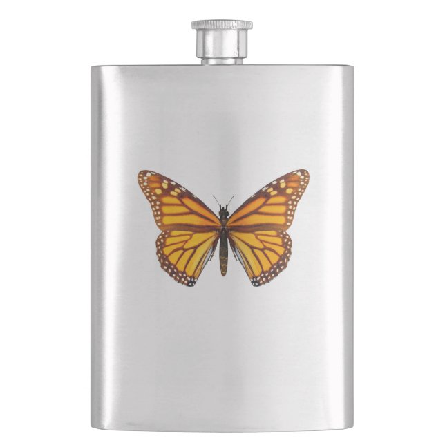 Monarch Butterfly Flask (Front)