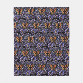 Monarch Butterfly Fleece Blanket
