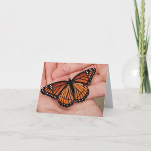 Monarch Butterfly Folded Note Card