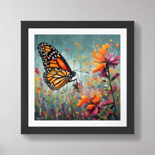 Monarch Butterfly Framed Photo Art