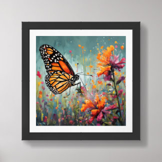 Monarch Butterfly Framed Photo Art