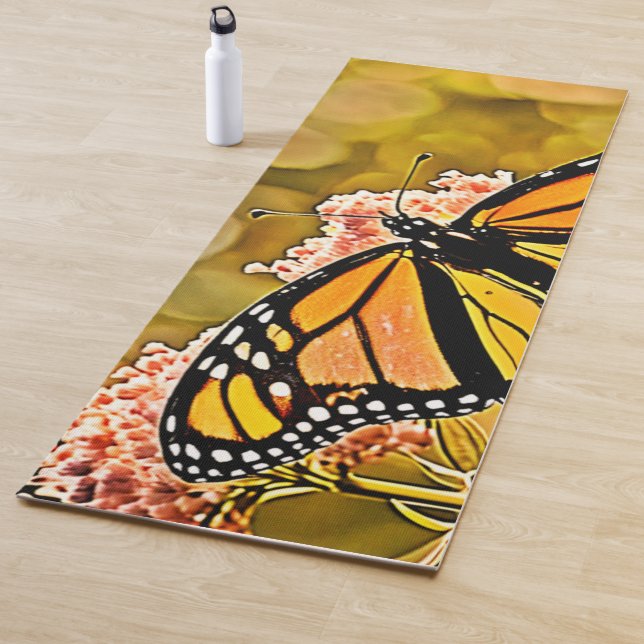  Monarch Butterfly Garden Art Yoga Mat (In Situ)
