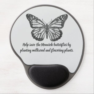 Monarch butterfly gel mouse pad