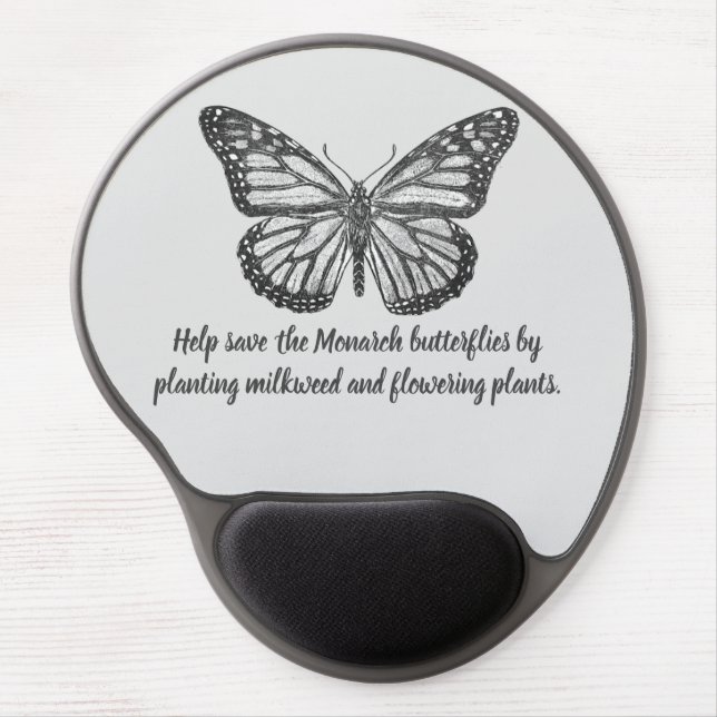 Monarch butterfly gel mouse pad (Front)
