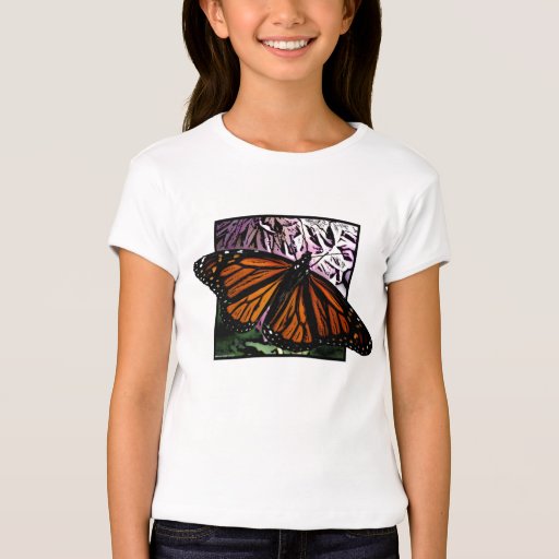 Monarch Butterfly Girl's T-Shirt | Zazzle