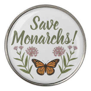 Monarch Butterfly Golf Ball Marker