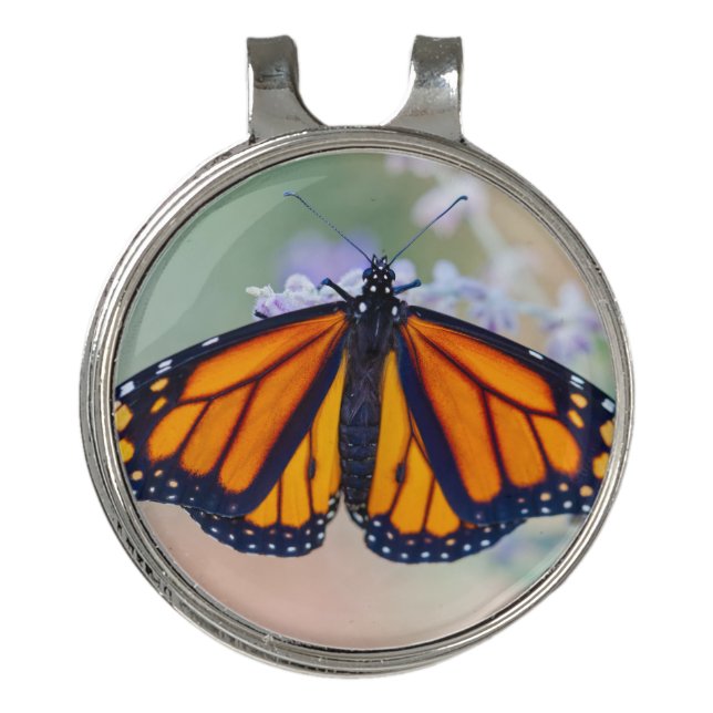 Monarch Butterfly Golf Hat Clip (Front)