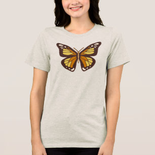 Monarch Butterfly Graphic T-Shirt for Women Tri-Blend Shirt