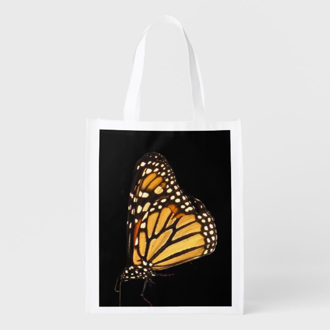 Monarch Butterfly Grocery Bag (Front)