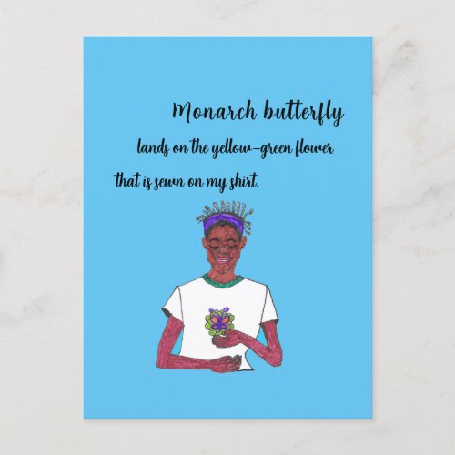 Monarch Butterfly Haiku Postcard