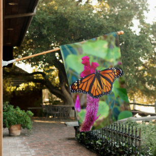 Monarch Butterfly House Flag