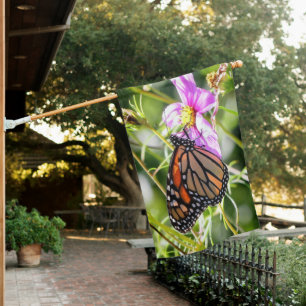 Monarch Butterfly House Flag
