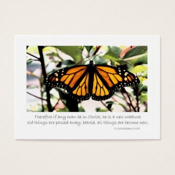 Monarch Butterfly If Any Man Be In Christ by dbvisualarts at Zazzle