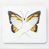 Be Like The Butterfly Monarch Version Mouse pad 22x18cm/8.66x7inch :  : Electronics