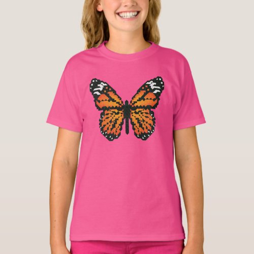 Monarch butterfly in polygon T_Shirt