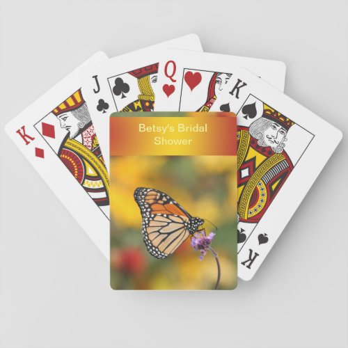Monarch Butterfly In Search of Pollen Poker Cards