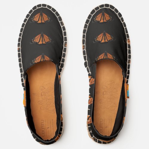 Monarch Butterfly  in the key of Orange Espadrilles