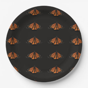Monarch Butterfly in the key of Orange Paper Plates