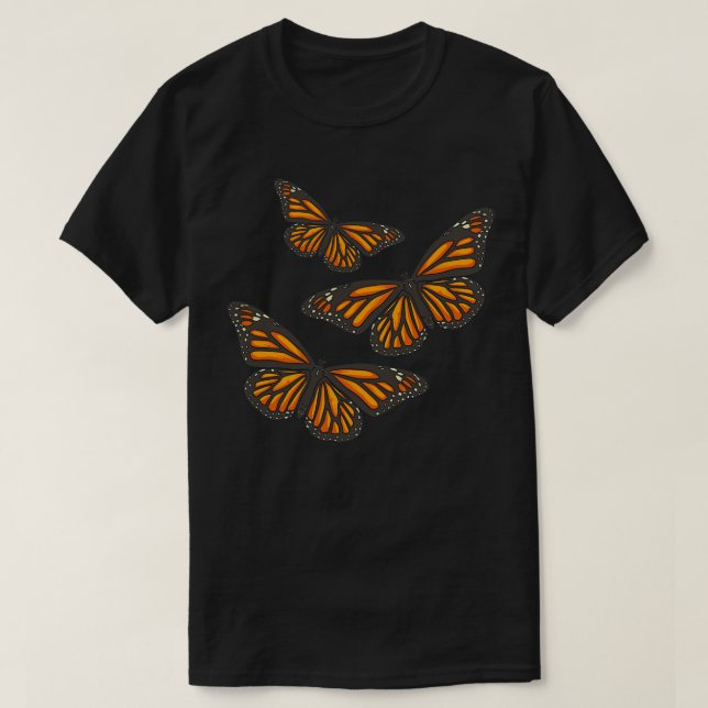 Monarch Butterfly Insect Fly T-Shirt (Design Front)