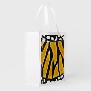 Monarch Butterfly Inspired Reusable Grocery Bag