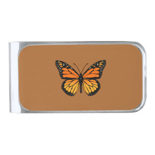 Monarch Butterfly Joy Silver Finish Money Clip