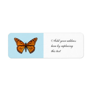 Monarch Butterfly Label