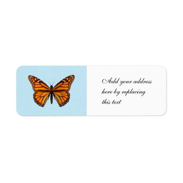 Monarch Butterfly Label (Front)