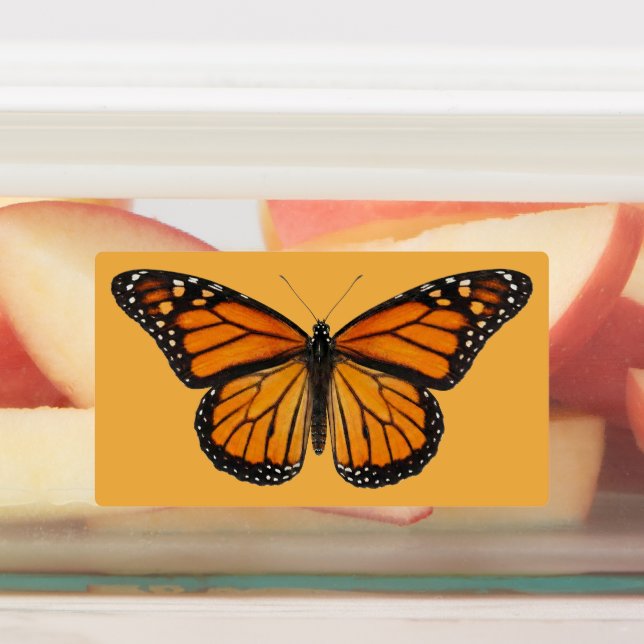 Monarch Butterfly Labels (Affixed)