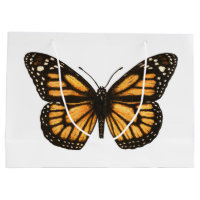 Monarch butterfly large gift bag