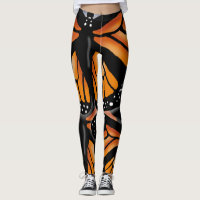 MONARCH BUTTERFLY LARGE PATTERN by Slipperywindow Leggings