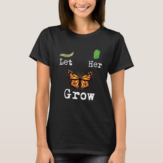 Monarch Butterfly  Life Cycle Metamorphosis Cute T-Shirt (Front)