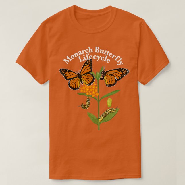 Monarch Butterfly Lifecycle of the Monarch Butterf T-Shirt (Design Front)