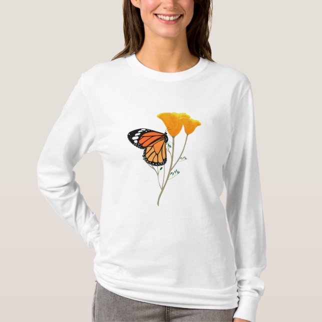 Monarch Butterfly Long Sleeve tShirt (Front)