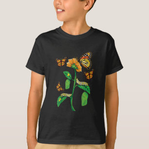 Monarch Butterfly Lover Life Cycle T-Shirt