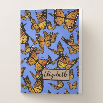 Monarch Butterfly Lover Pocket Folder by elizme1 at Zazzle