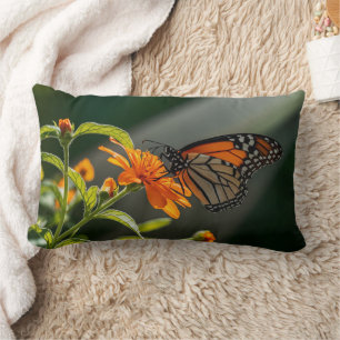 Monarch Butterfly Lumbar Pillow