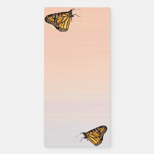 Monarch Butterfly Magnetic Notepad