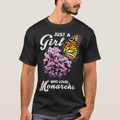 Monarch Butterfly Milkweed Plant Butterflies Gift T_Shirt