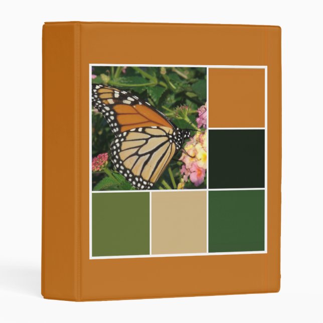 Monarch Butterfly Mini Binder (Front/Spine)