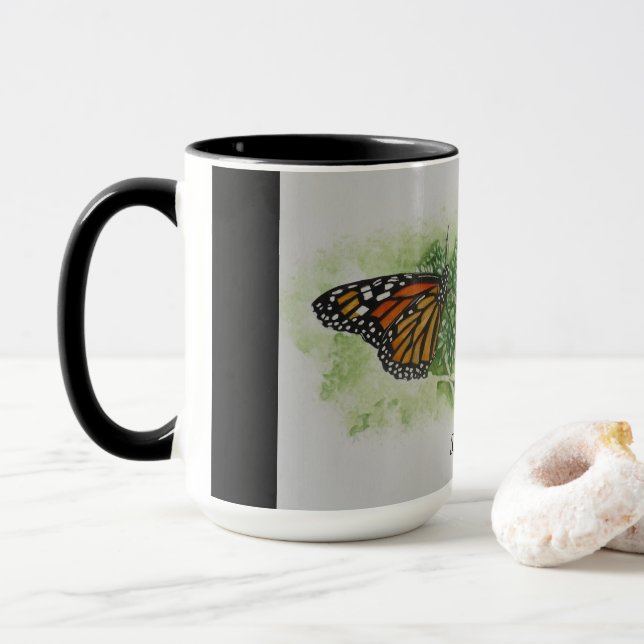 Monarch Butterfly Mug (With Donut)