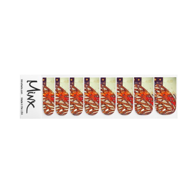 Monarch Butterfly Nails Minx Nail Wraps (Right Hand)