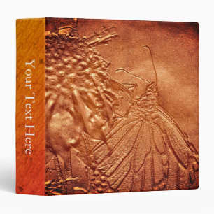 Monarch Butterfly Nature Art Personalized 3 Ring Binder