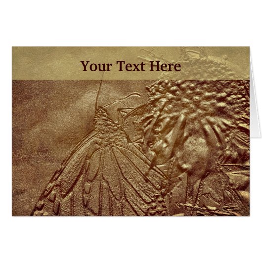 Monarch Butterfly Nature Art Photo Card (Front Horizontal)