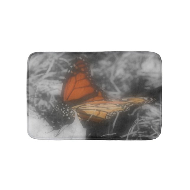 Monarch Butterfly Nature Bath Mat (Front)