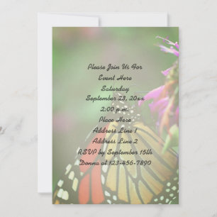 Monarch Butterfly Nature Invitation