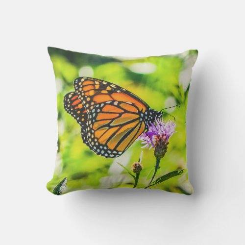 Monarch Butterfly Nature Outdoor Pillow