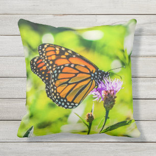 Monarch Butterfly Nature Outdoor Pillow